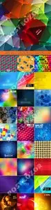 Abstract multicolored collection vector backgrounds