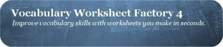 Vocabulary Worksheet Factory v4.1.9.0