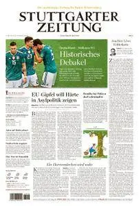 Stuttgarter Zeitung Filder-Zeitung Leinfelden/Echterdingen - 28. Juni 2018