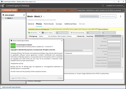 ContextCapture Desktop CONNECT Edition Update 20