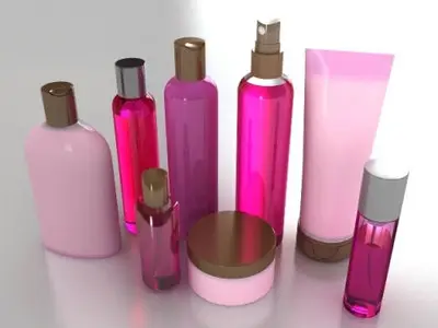 3D Models cosmetic bottles