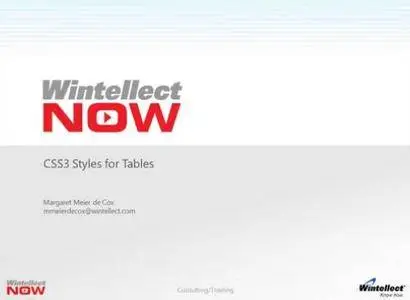 CSS3 Styles for Tables