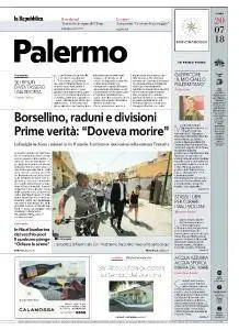 la Repubblica Palermo - 20 Luglio 2018
