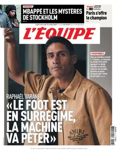 L’equipe du Mercredi 16 Octobre 2024