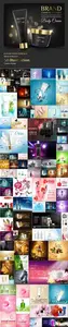 Bundle cosmetic advertising vector template vol 2