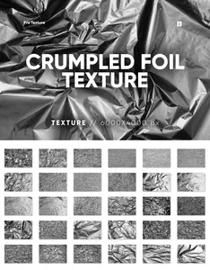 EE - 30 Crumpled Foil Texture WA46PEZ