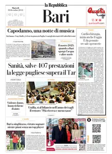 la Repubblica Bari - 31 Dicembre 2024