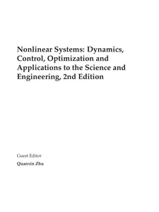 Nonlinear Systems: Dynamics, Control, Optimization and Applications to the Science and Engineering, Second Edition