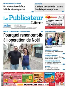 Le Publicateur Libre - 2 Octobre 2025