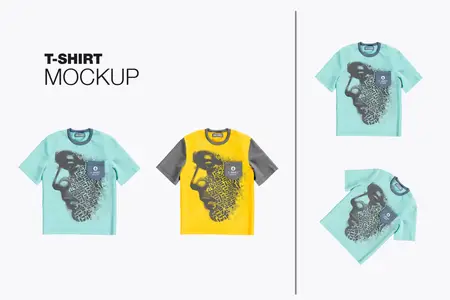 EE - Set T-Shirts Mockup WDQNHMX