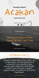 EE - Acakan   Handwritten Font GPR585U