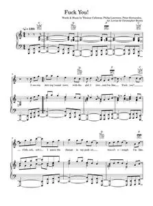Fuck You! - Cee Lo Green (Piano-Vocal-Guitar (Piano Accompaniment))