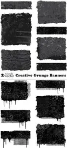 Vectors - Creative Grunge Banners