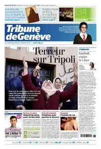 TRIBUNE DE GENEVE  21 22 Février 2011