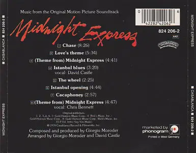 Giorgio Moroder - Midnight Express (1978, 80's west german pressing) {Repost}