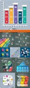 Infographics and diagram design elements vector set 201