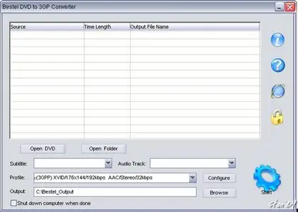 Bestel DVD to 3GP Converter v1.2.11 