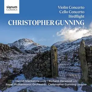 Harriet Mackenzie - Christopher Gunning - Violin Concerto, Cello Concerto, Birdflight (2020) [Official Digital Download 24/96]