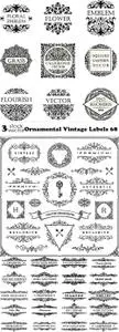 Vectors - Ornamental Vintage Labels 68