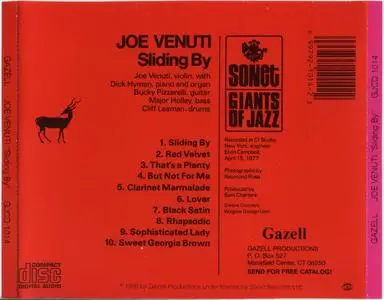 Joe Venuti - Sliding By (1977) {Gazell GJCD1014 rel 1990}