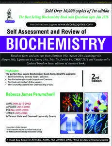 Self Assessment and Review of Biochemistry, 2nd edition