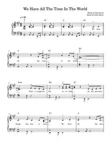We Have All The Time In The World - Louis Armstrong (Easy Piano)