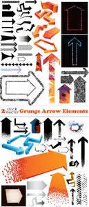 Vectors - Grunge Arrow Elements