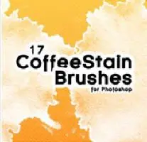 Coffee Stain Brushes for Photoshop 