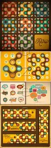 Vector - Retro blurb banners