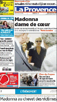 La Provence, Lundi 20 Juillet 2009 + Le Cahier des Sports.