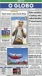 Jornal O Globo - 23 de abril de 2012 - Segunda