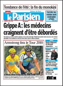 Le Parisien, du Mercredi 22 Juillet 2009.