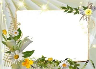Beautiful frame with flowers