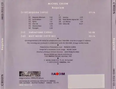 Michel Chion - Requiem (1993) {INA-GRM IMED-9312-CD}