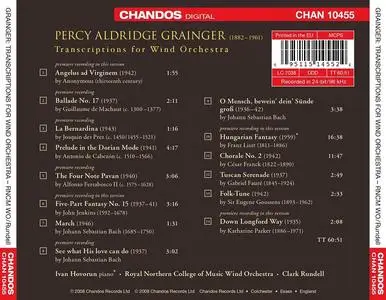 Clark Rundell, Royal Northern College of Music Wind Orchestra - Percy Grainger: Transcriptions for Wind Orchestra (2008)