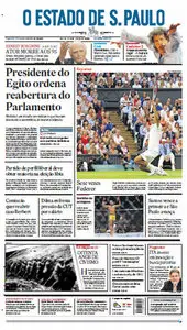 Jornal O Estado de São Paulo - 9 de julho 2012 - Segunda