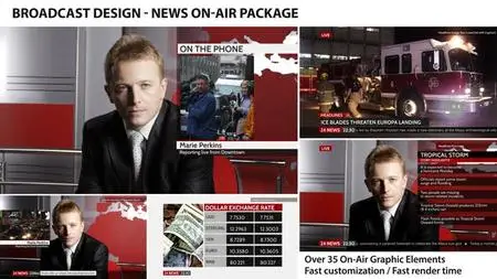 VideoHive Broadcast Design - News On-Air Package 4410055