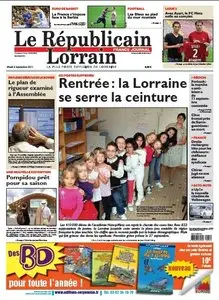 Le Republicain Lorrain - Mardi 6 Septembre 2011