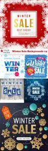 Vectors - Winter Sale Backgrounds 14