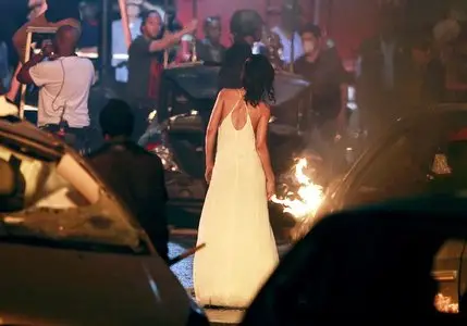 Rihanna films 'Diamonds' music video in Los Angeles October 21, 2012