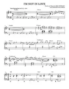 I'm Not In Love [Jazz version] (arr. Brent Edstrom) - 10Cc (Piano Solo)