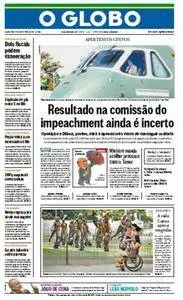 O Globo - 6 de abril de 2016 - Quarta