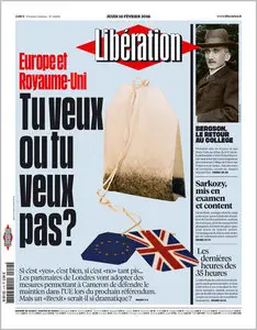 Liberation du Jeudi 18 Fevrier 2016