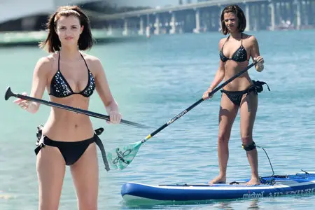 Lucy Mecklenburgh - Bikini Paddleboarding In Miami March 4, 2014