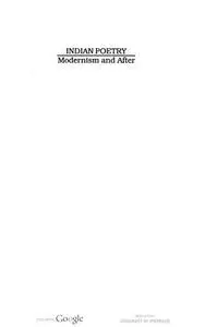 Indian poetry: Modernism and after : a seminar