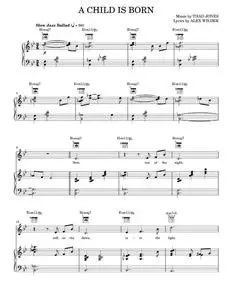 A Child Is Born - Thad Jones (Piano-Vocal-Guitar)