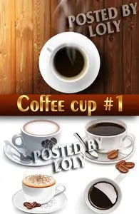 Cup of coffee #1 - Stock Vector