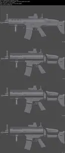 Modeling an Assault Rifle in Blender