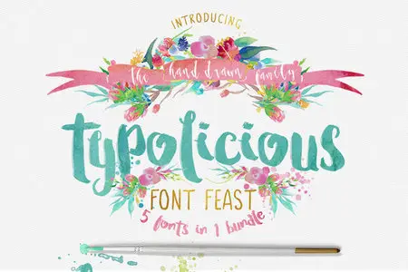 CreativeMarket - Typolicious Font Bundle Third Storey