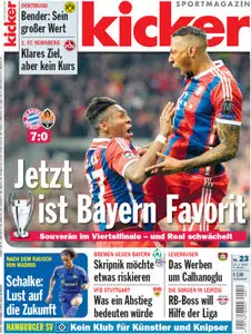 Kicker Magazin No 23 vom 12 Maerz 2015